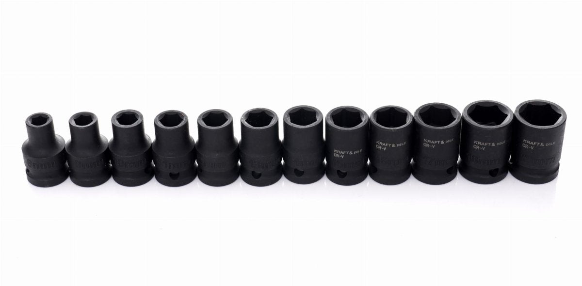 KRAFT&DELE 1/2" löökpadrunite komplekt, 35-osaline, Cr-Mo teras KD11756 – pilt 6