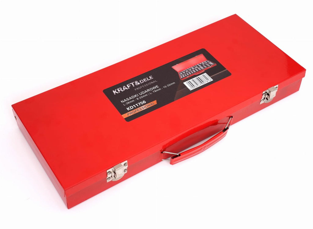 KRAFT&DELE 1/2" löökpadrunite komplekt, 35-osaline, Cr-Mo teras KD11756 – pilt 5