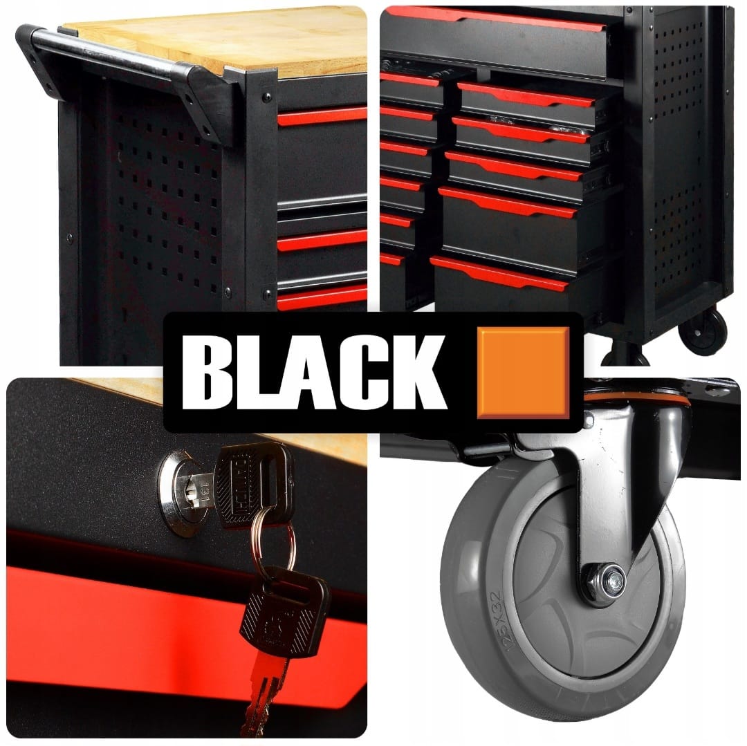 BLACK 542-osaline professionaalne tööriistakäru 10504 – pilt 8