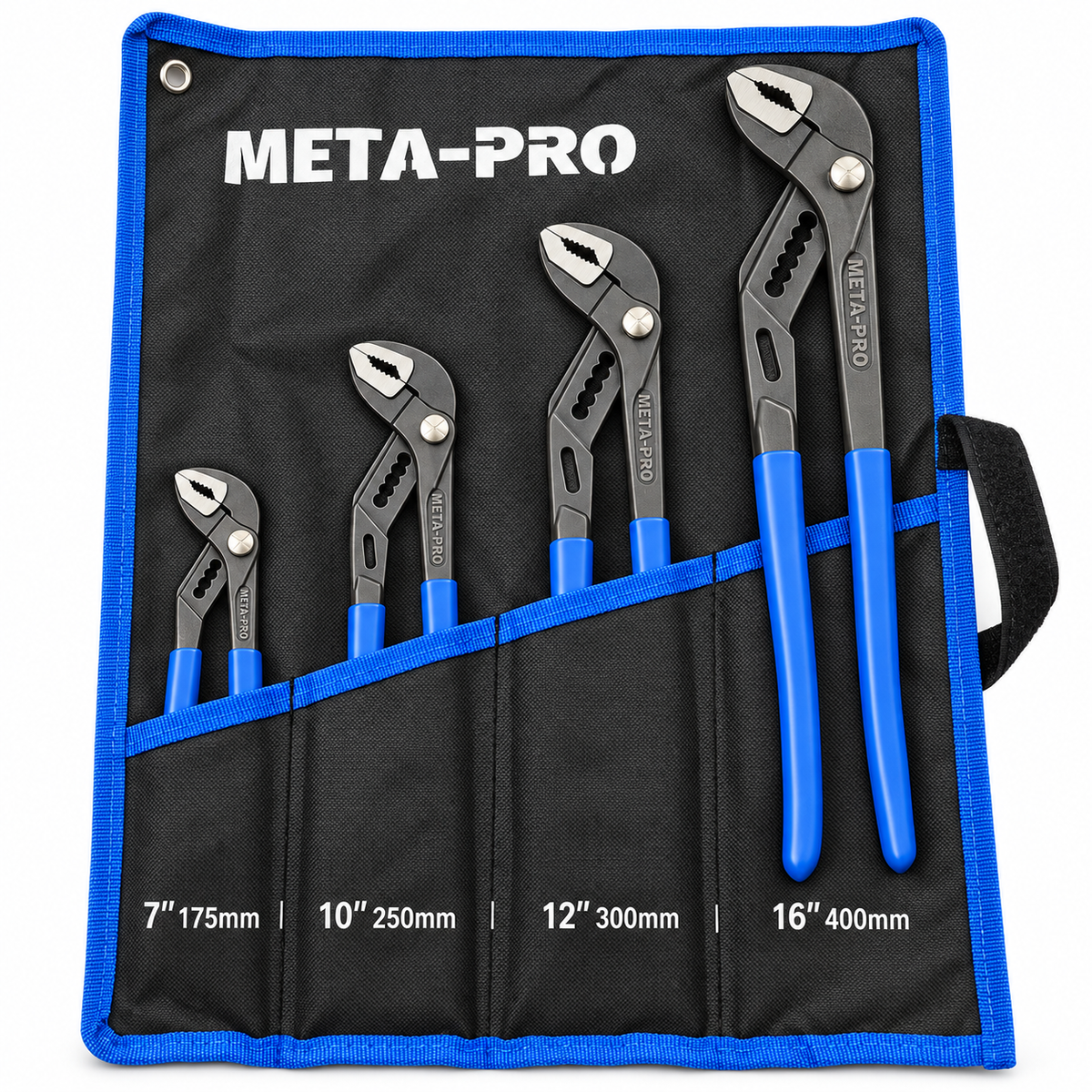 META-PRO 4-osaline reguleeritavate veepumbatangide komplekt 175–400 mm rullkotiga GY8030 – pilt 1