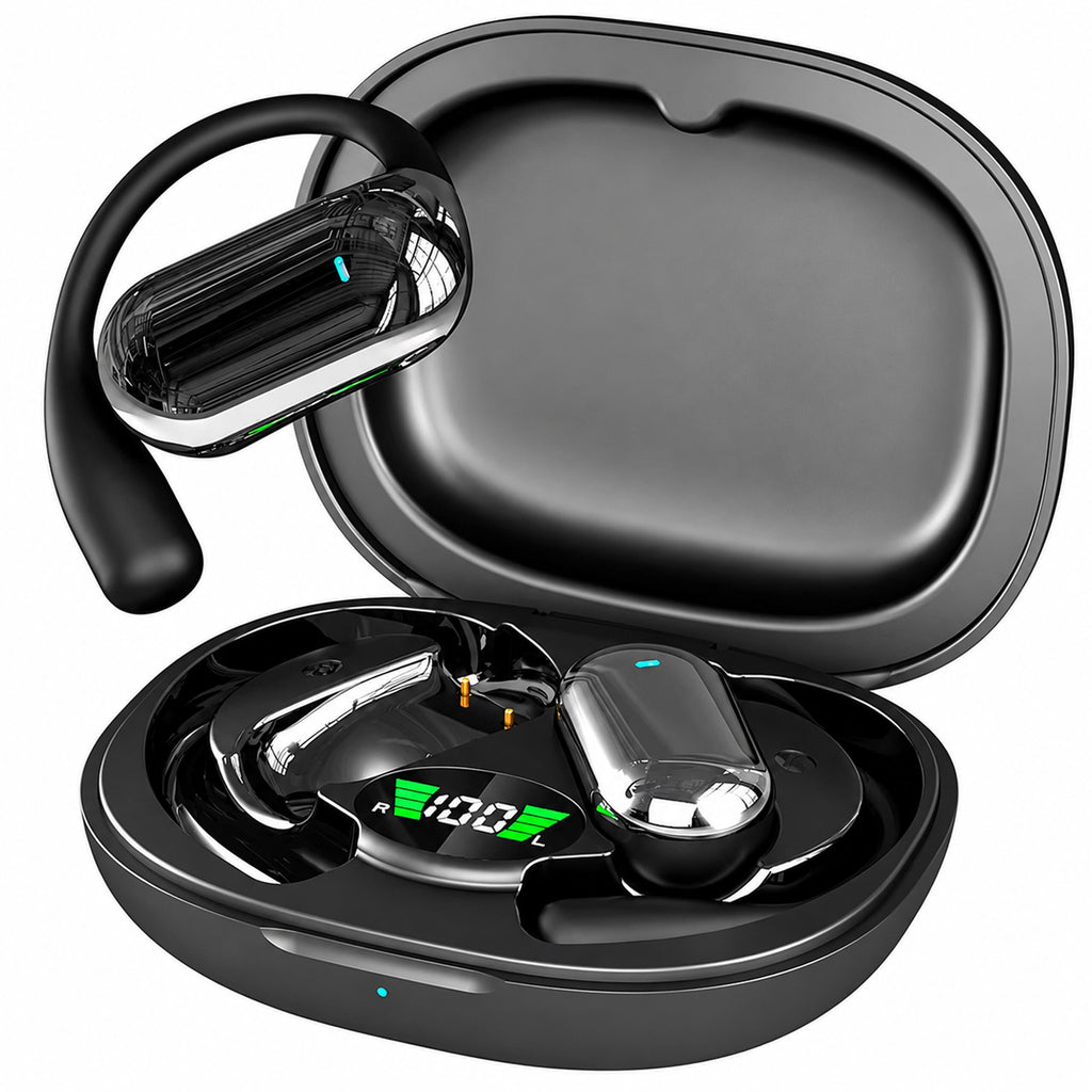 Juhtmevabad kõrvasisesed Bluetooth-kõrvaklapid akupangafunktsiooniga karbi ja AI-tõlkefunktsiooniga, mustad RC-K-2614 – pilt 9