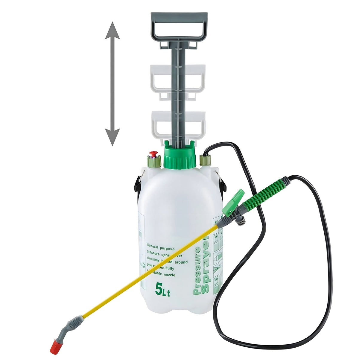 5 l 3 bar aiarõhuprits pihustustoruga RC-K-995 – pilt 4
