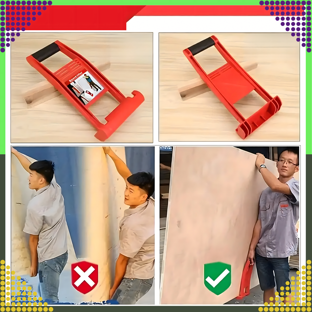 Plaadikandesang puitlaast- ja kipsplaatide transportimiseks kuni 80 kg RC-K-1402 – pilt 8