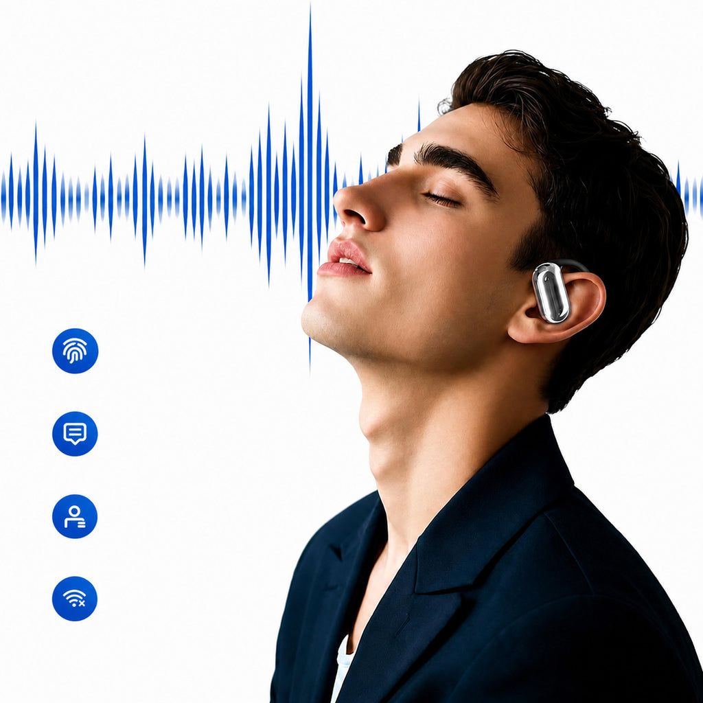 Juhtmevabad kõrvasisesed Bluetooth-kõrvaklapid akupangafunktsiooniga karbi ja AI-tõlkefunktsiooniga, mustad RC-K-2614 – pilt 6