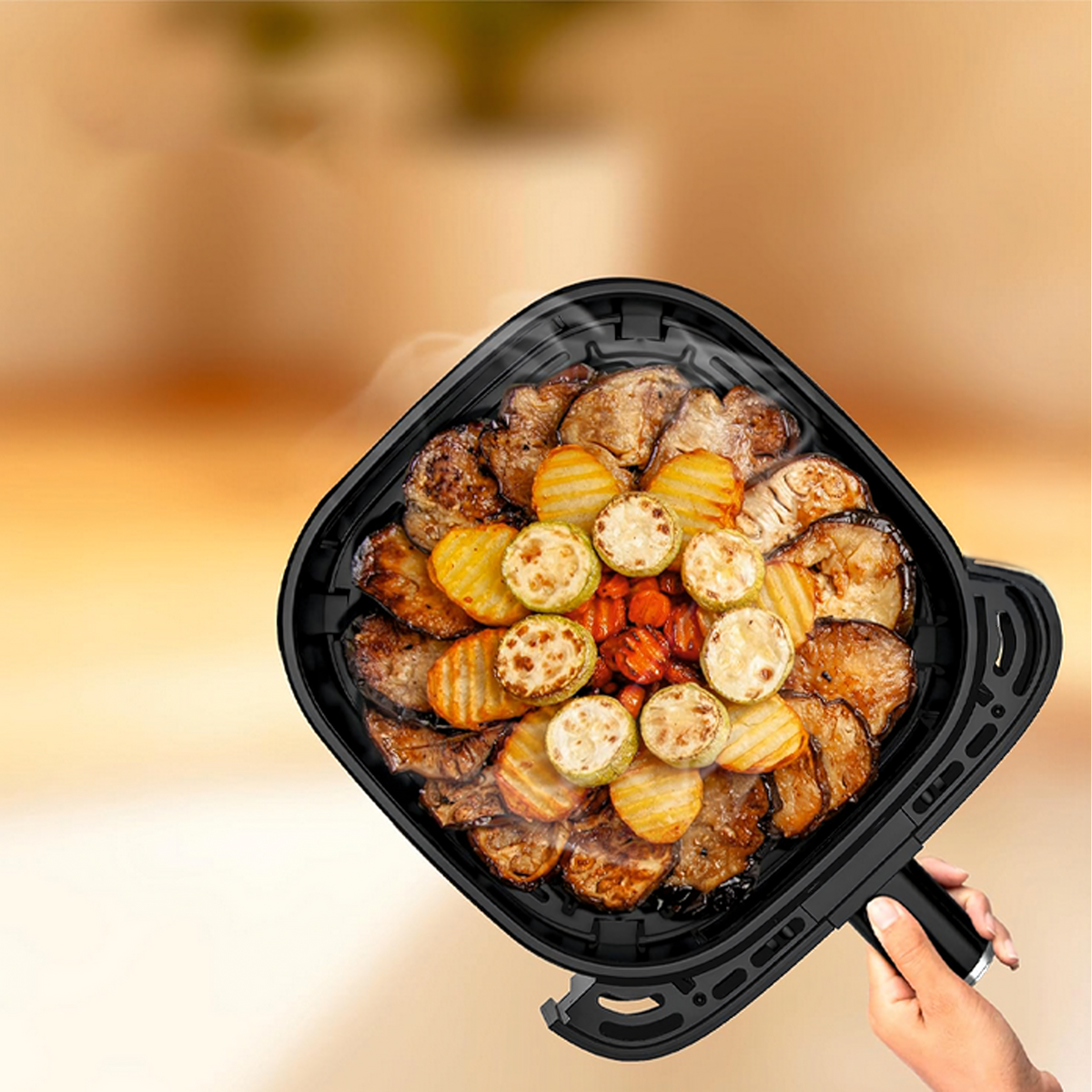 6 l kuumaõhufritüür 1500 W, 8 küpsetusprogrammi RC-K-2296-15285 – pilt 2