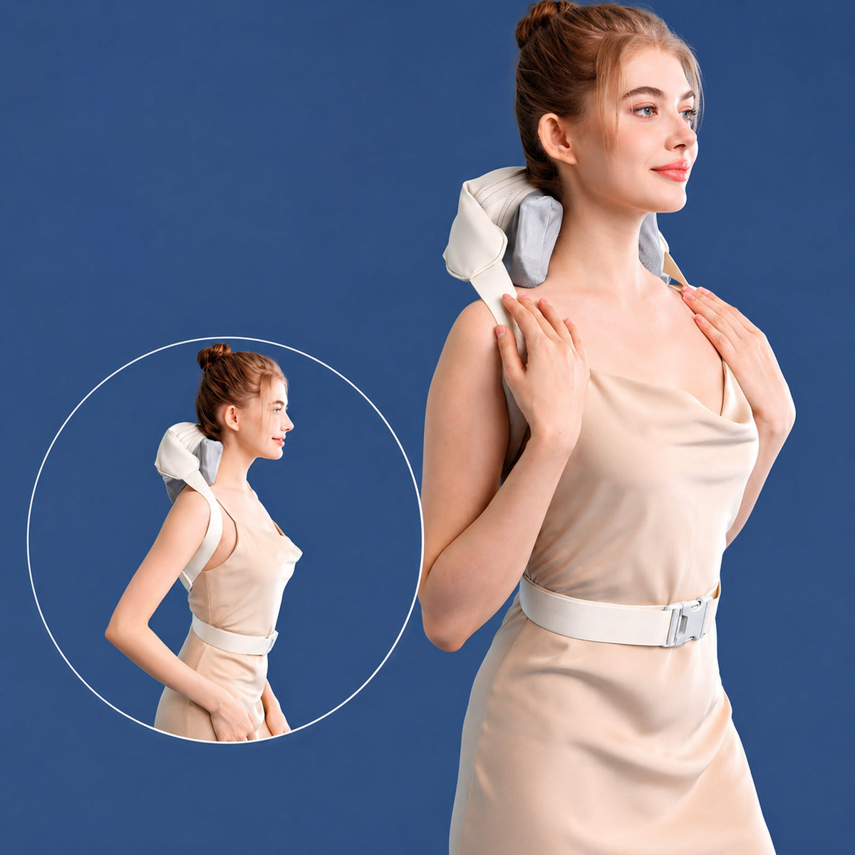 Shiatsu kaela-, turja- ja seljamasseerija soojendava kraega RC-K-1812-14205 – pilt 6