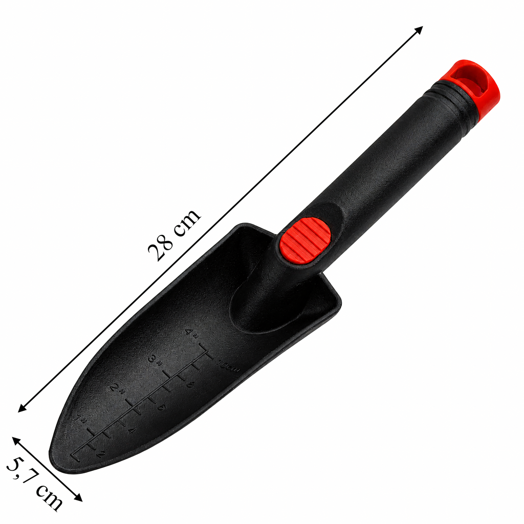 Kitsas plastist aiakühvel ümberistutamiseks ja istutamiseks, 28 cm RC-K-2253 – pilt 9