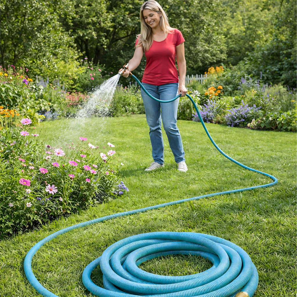 Elastne pikenev aiavoolik 5–15 m koos pihustuspüstoliga 1/2″ ja 3/4″ ühendustele RC-K-2231 – pilt 10