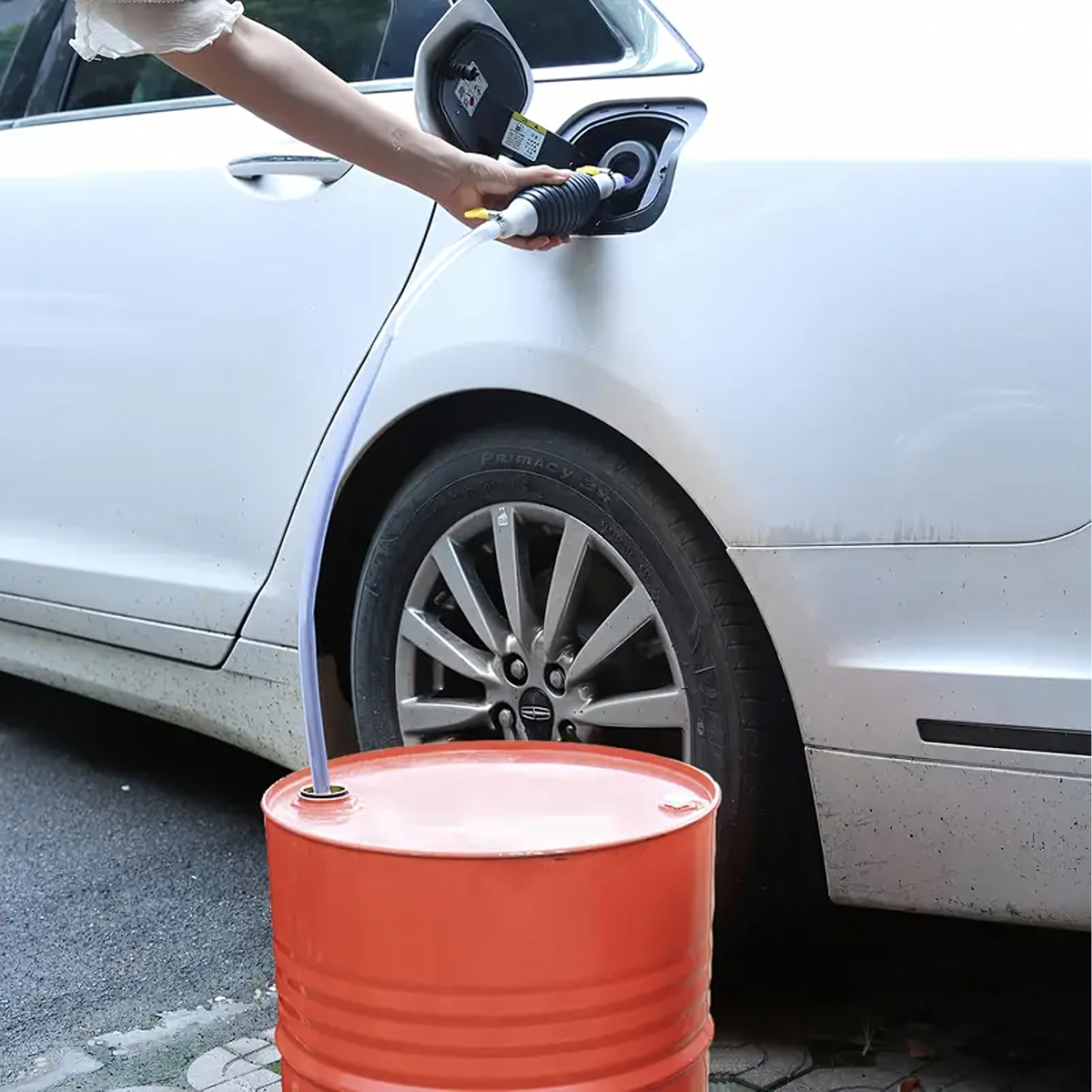 Käsipirnpump kütuse, õli ja vedelike ümberpumpamiseks koos voolikuga RC-K-1419 – pilt 7