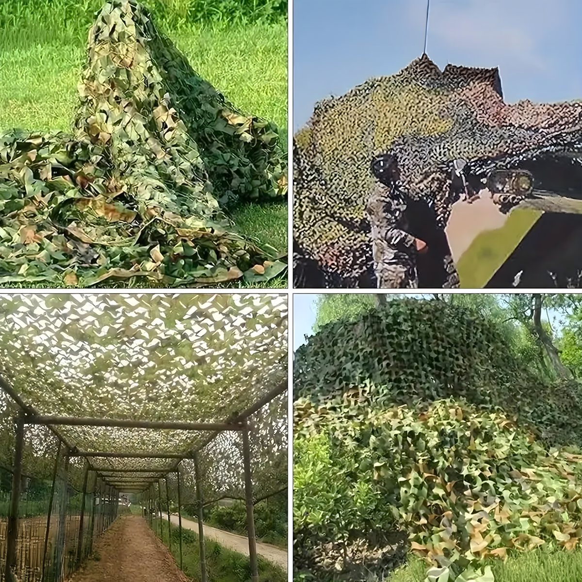 Militaarne kamuflaažvõrk rõdule 2 × 2 m RC-K-1445 – pilt 8