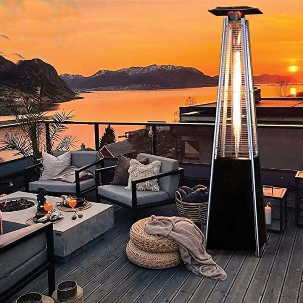 Gaasiga terrassi kiirgsoojendi 13 kW, 227 cm, koos kaitsekattega RC-K-358-12151 – pilt 1