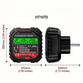 Habotest HT107 D LCD-ekraaniga pistikupesa pingetester RCD-testiga RC-K-1986 – pilt 1