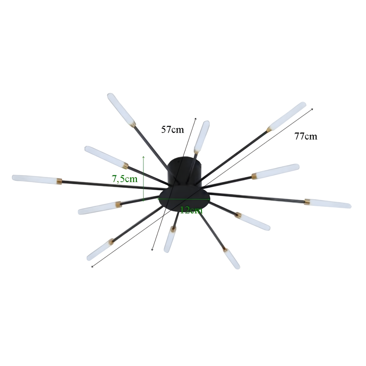 Moodne LED-laelühter Fireworks 12 W 1244 – pilt 9