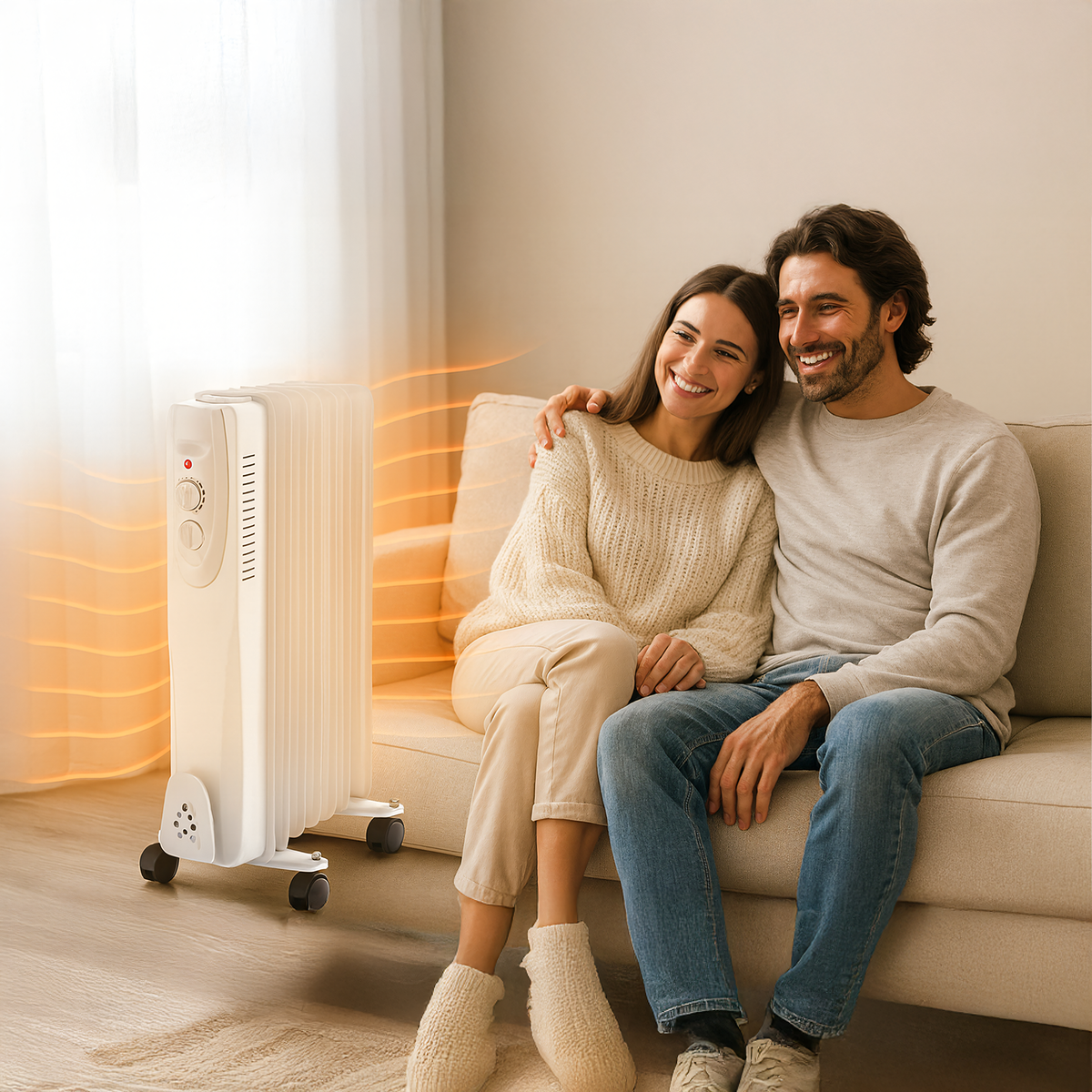 Elektriline õliradiaator termostaadiga 1500 W 7-ribiline suur RC-K-2062 – pilt 10