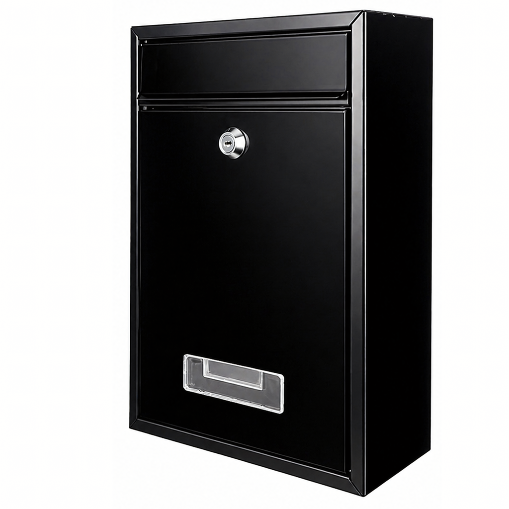 Must terasest postkast võtmeluku ja aknaga RC-K-2321-15339 – pilt 9
