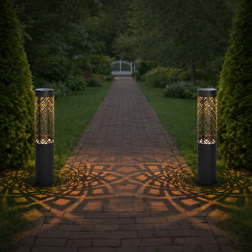 Decorative Solar Garden Spike Lamp Torch Lantern 71cm 2 pcs (F5) (T) – pilt 8