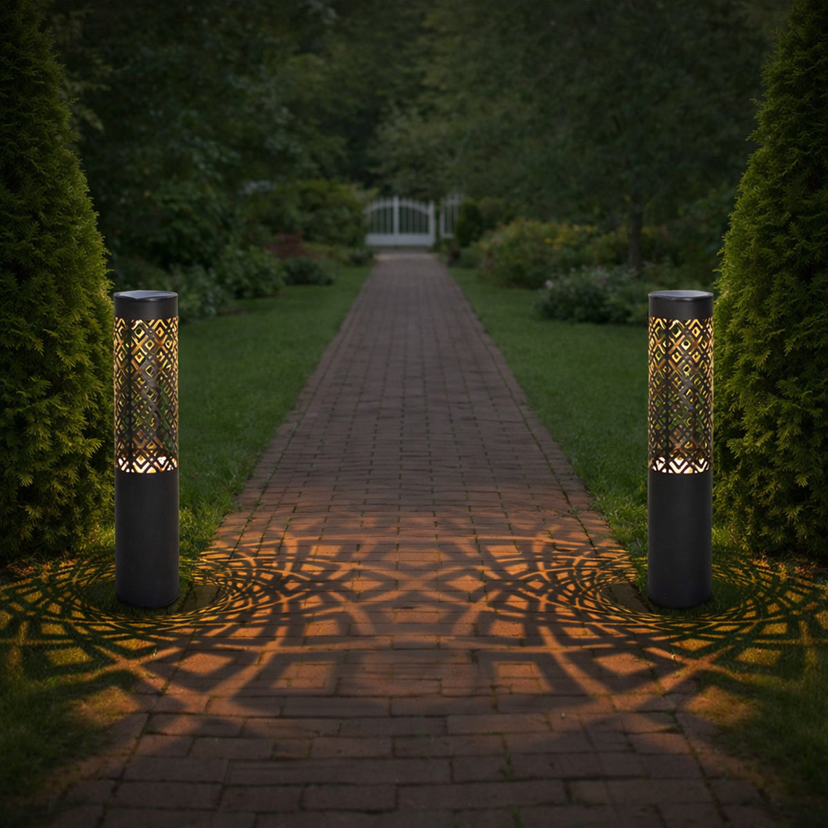 Decorative Solar Garden Spike Lamp Torch Lantern 71cm 2 pcs (F5) (T) – pilt 8