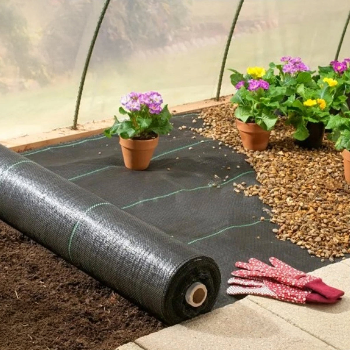 UV-kindel must umbrohutõkkekangas 90 g/m² 1,6 × 50 m RC-K-887-ZŁOŻONANAPÓŁ+KARTON-13980 – pilt 6