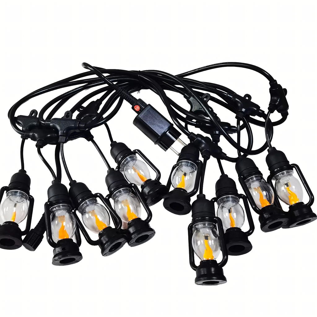 LED-dekoratiivvalguskett 10 laternaga, 10 cm, 5 m RC-K-438 – pilt 1