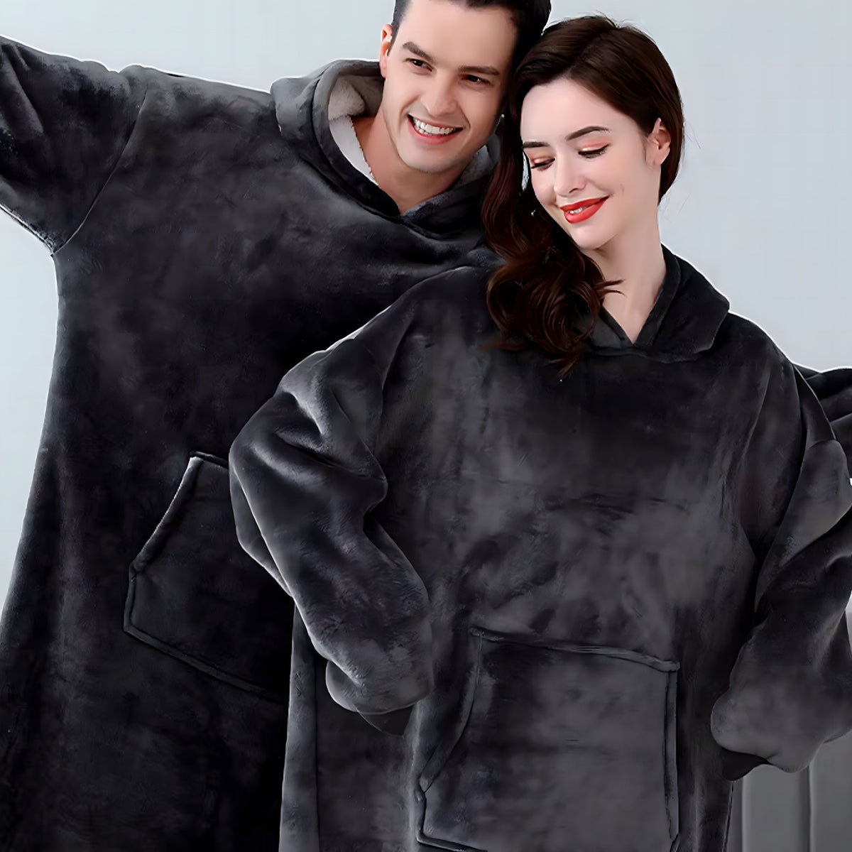 Unisex ülisuur paks kapuutsiga tekk-pusa RC-K-304 – pilt 4