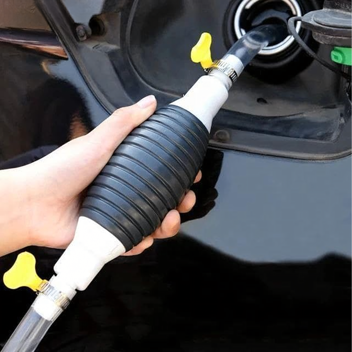 Käsipirnpump kütuse, õli ja vedelike ümberpumpamiseks koos voolikuga RC-K-1419 – pilt 4