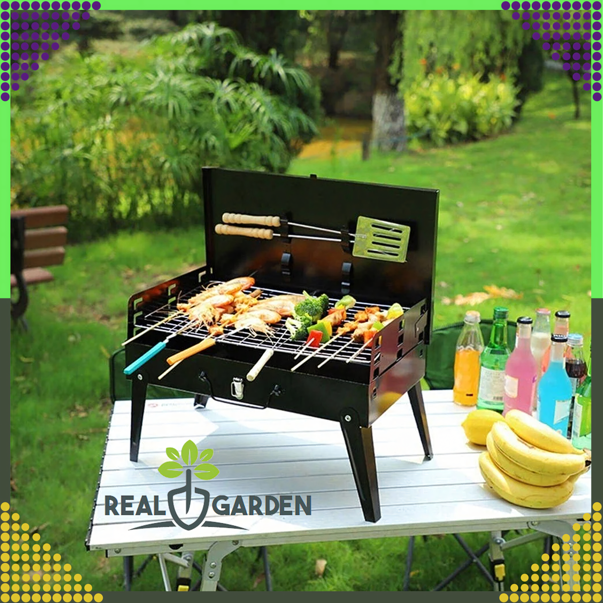 Kaasaskantav kokkupandav söegrill grilltarvikute komplektiga RC-K-934 – pilt 10