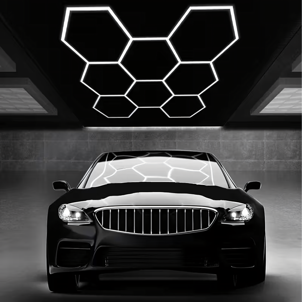 Kuusnurkne modulaarne LED-paneelvalgusti 257 × 244 cm 280 W 6500 K RC-K-2077 – pilt 5