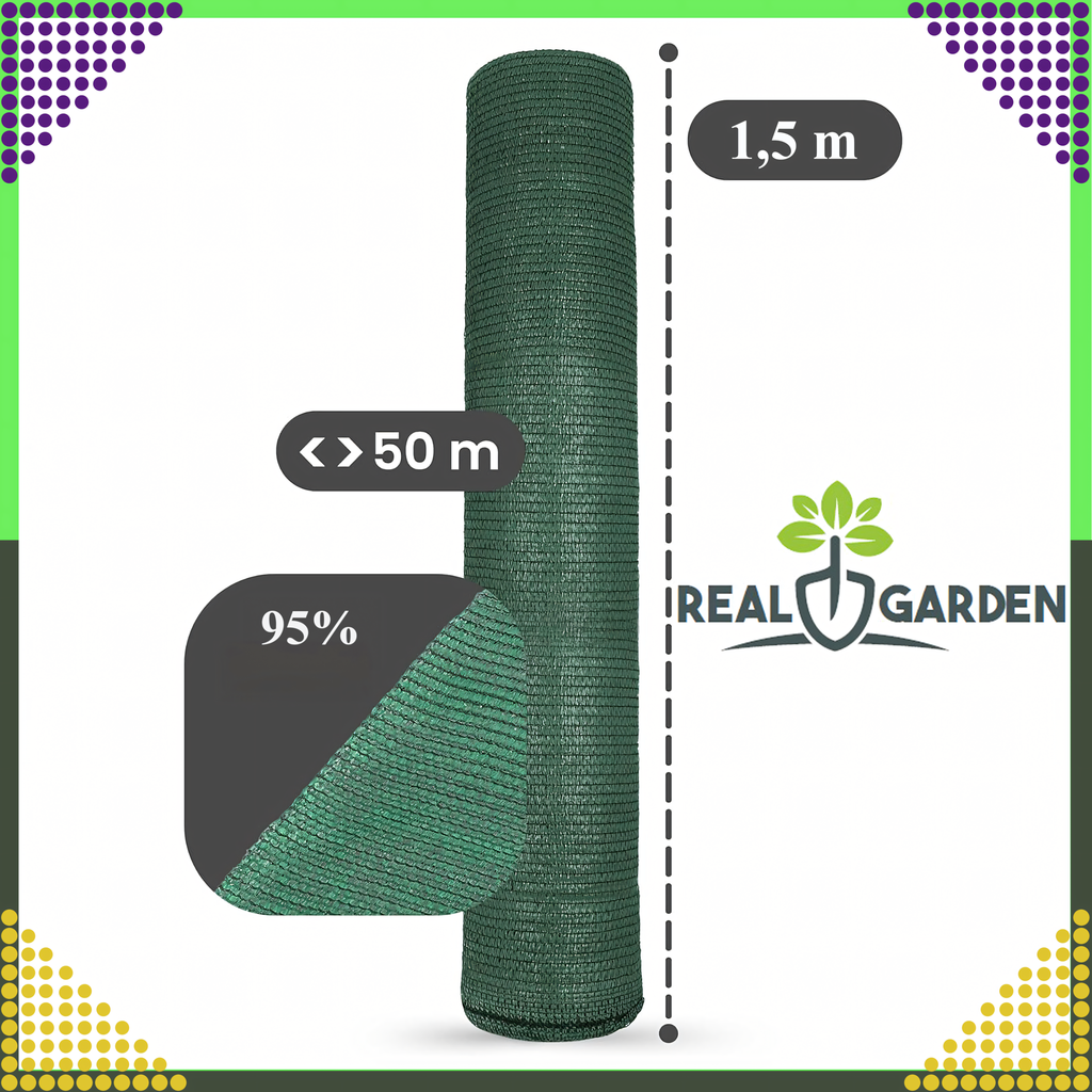 Kamuflaažmustriga varjevõrk aiapiirdele 1,5 × 50 m, 95% katvusega, 180 g RC-K-891 – pilt 3