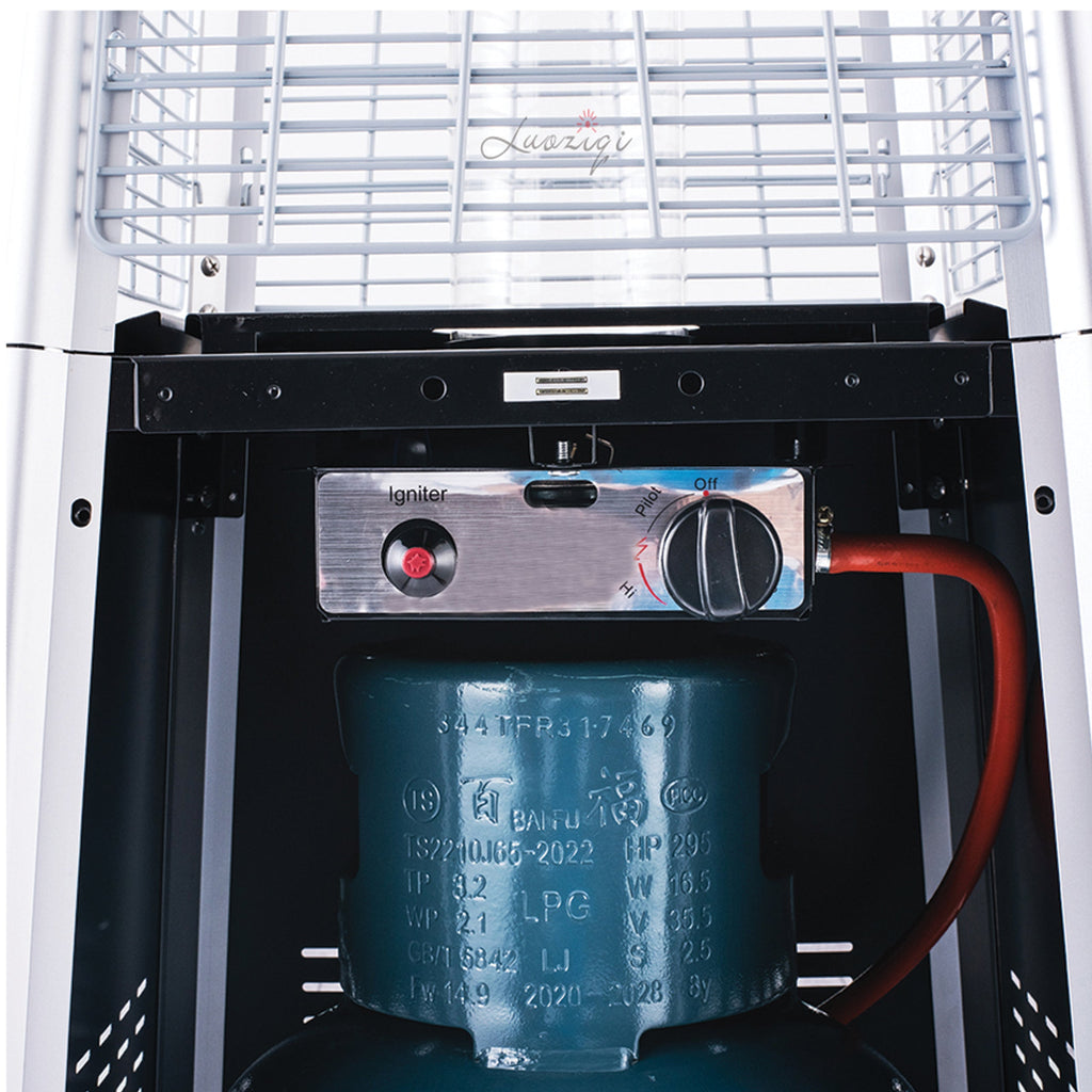 Gaasiga terrassi kiirgsoojendi 13 kW, 227 cm, koos kaitsekattega RC-K-358-12151 – pilt 5