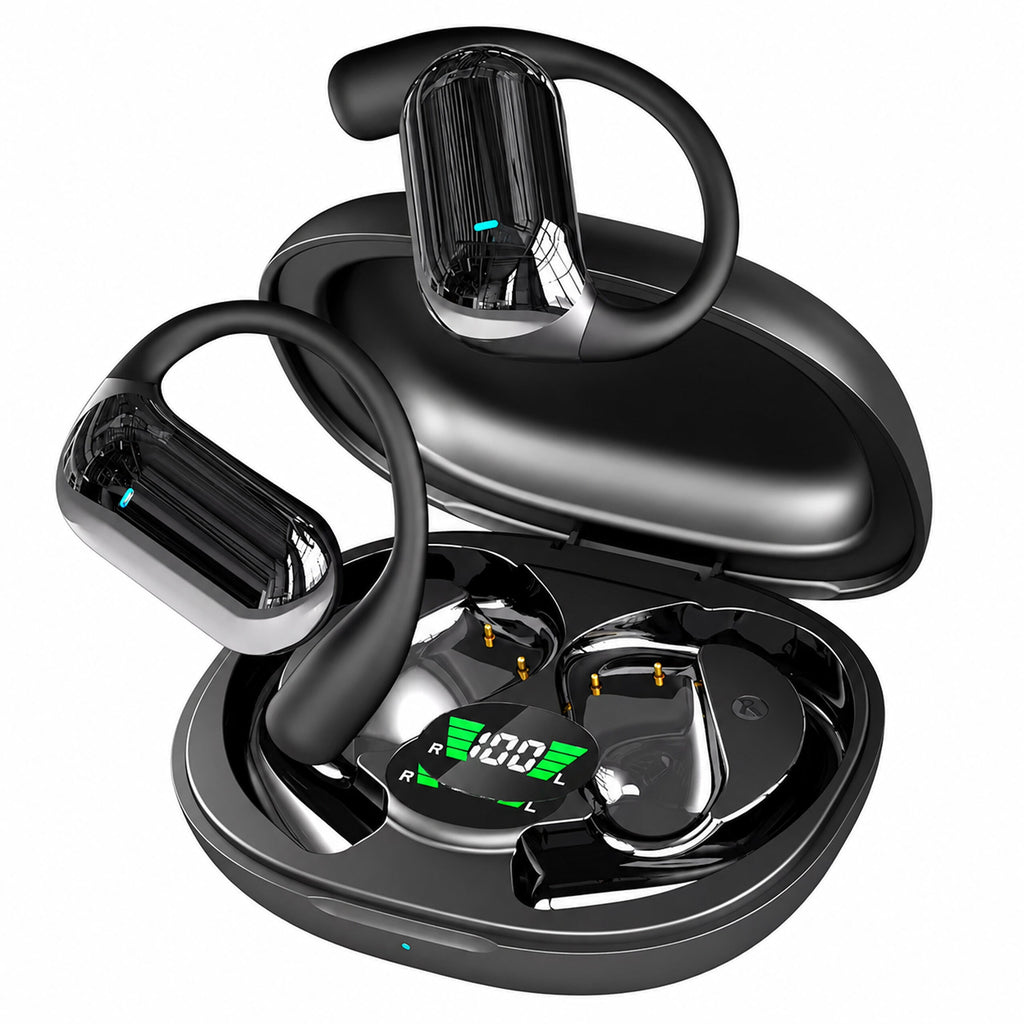 Juhtmevabad kõrvasisesed Bluetooth-kõrvaklapid akupangafunktsiooniga karbi ja AI-tõlkefunktsiooniga, mustad RC-K-2614 – pilt 8