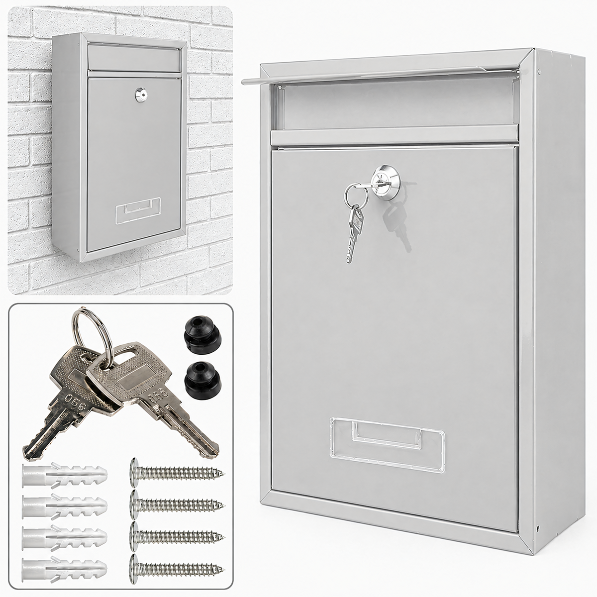 Hall terasest postkast luku ja aknaga RC-K-2377-15340 – pilt 5