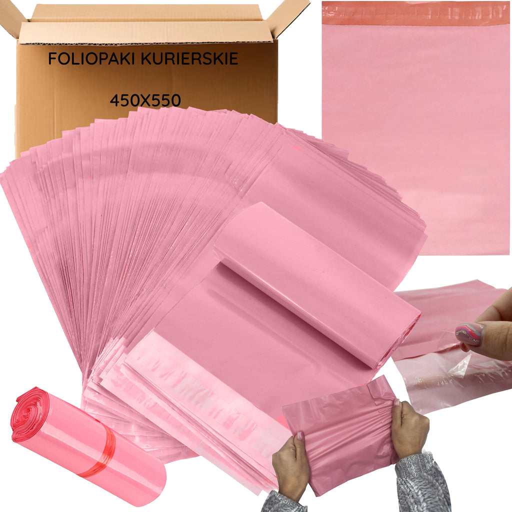 Roosad 4XL kullerpostikotid 450 × 550 mm 50 tk RC037 – pilt 7