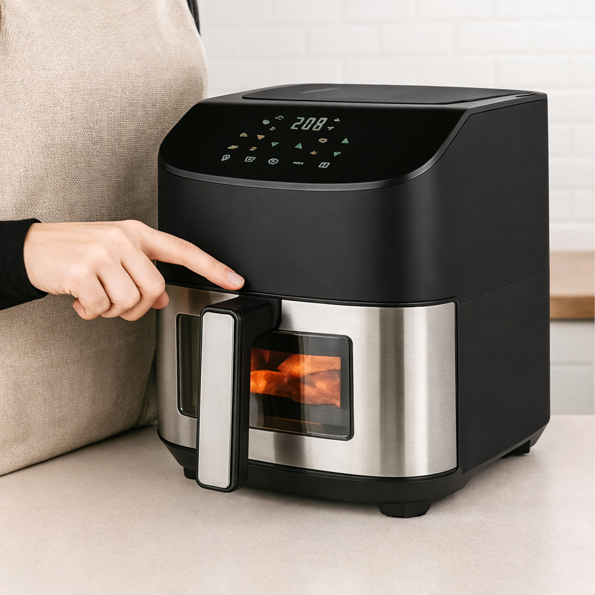 6 l kuumaõhufritüür 1500 W, 8 küpsetusprogrammi RC-K-2296-15285 – pilt 10