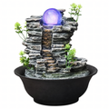 LED-valgustusega dekoratiivne lauapurskkaev 21,5 × 21,5 × 23 cm RC-K-2221 – pilt 1