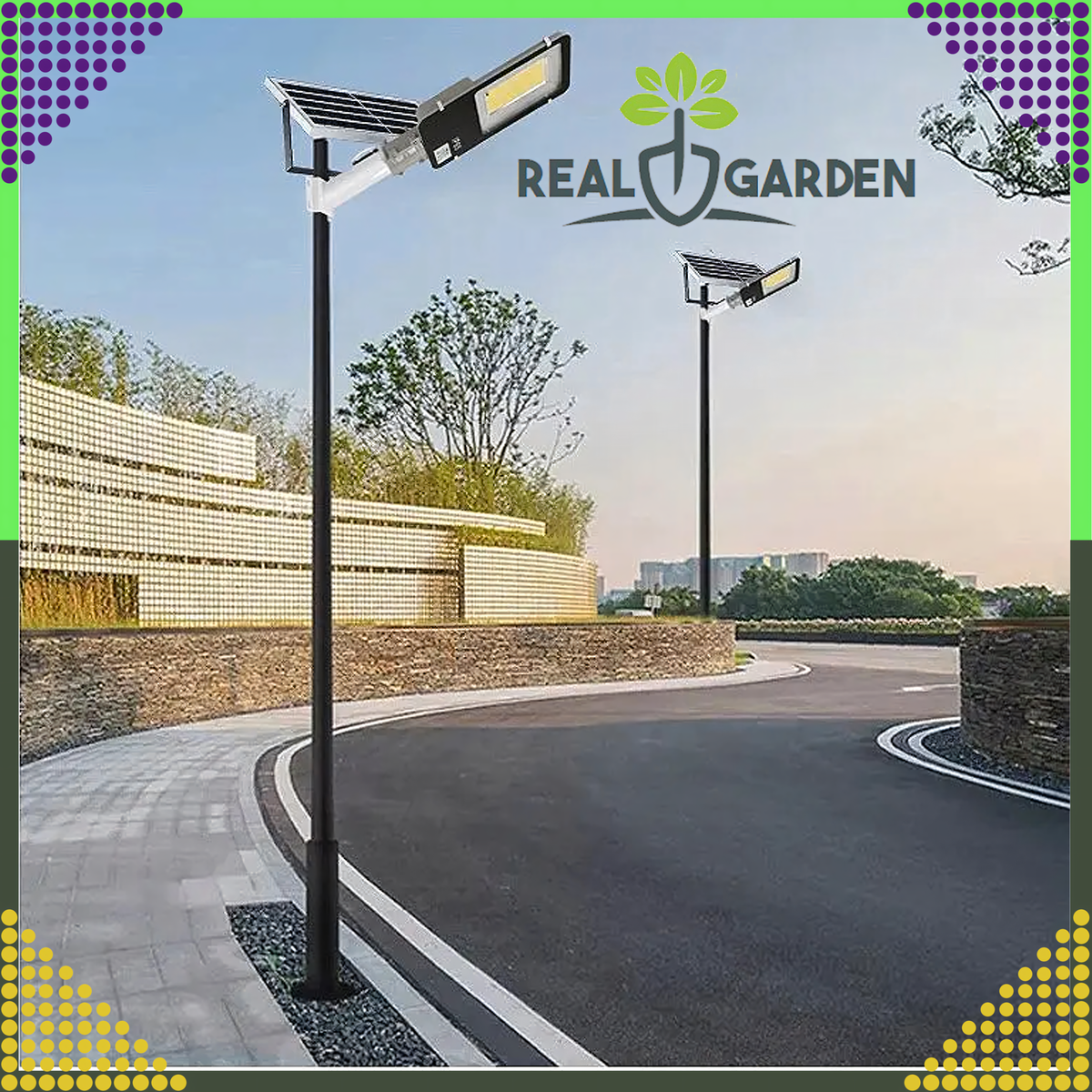 Postile paigaldatav päikeseenergia LED-aiavalgusti 300 W 299 LED RC-K-1330 – pilt 2