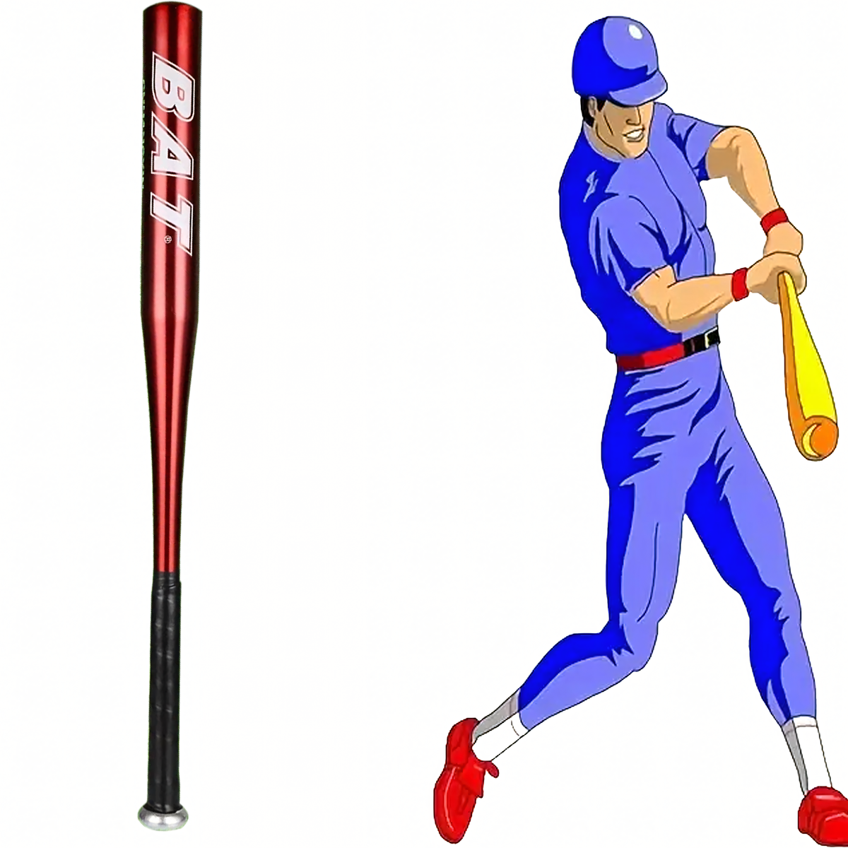 Punane alumiiniumist pesapallikurikas 64 cm RC-K-1850 – pilt 9