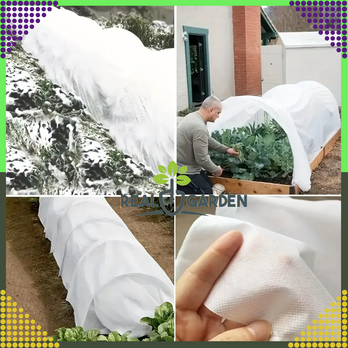 Talvine kaitsev agrotekstiil 50 × 1,6 m 50 g/m² valge RC-K-1349-13730 – pilt 7