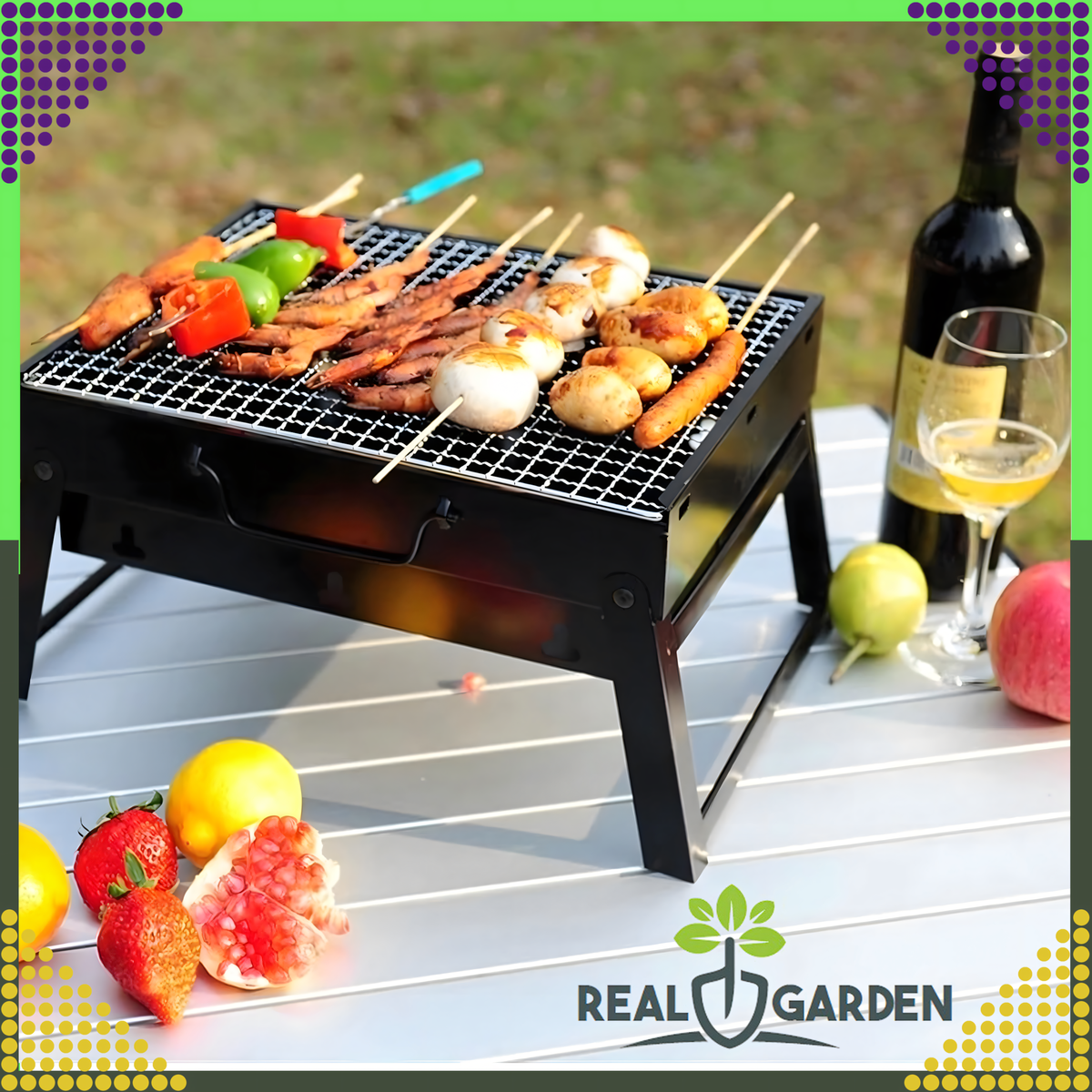 Kaasaskantav kokkupandav söegrill kandekohvriga RC-K-933-12884 – pilt 3