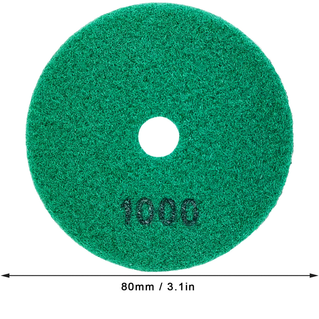 10 tk 80 mm teemantpoleerimiskettaid takjakinnitusega, teralisus 1000 RC-K-1362 – pilt 5