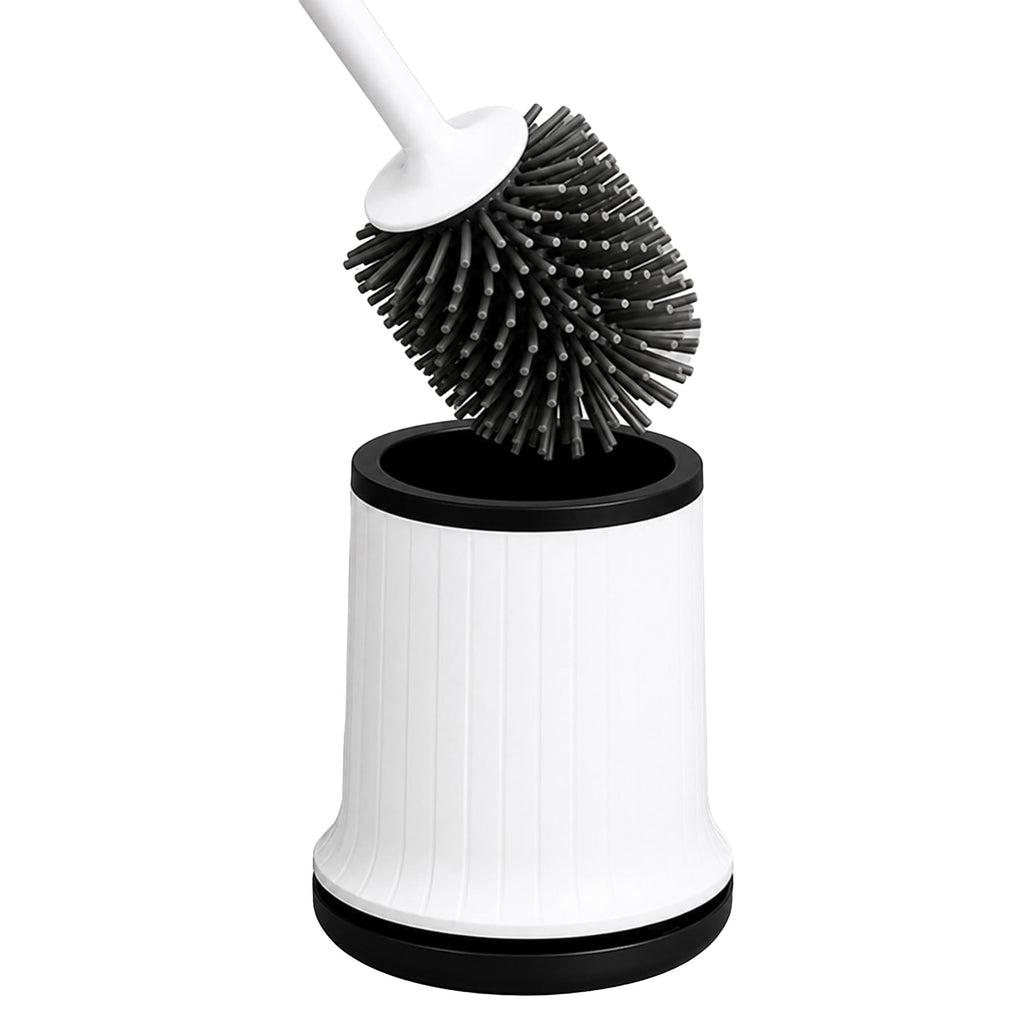 Valge silikoonist WC-hari hoidiku ja seinakinnitusega RC-K-2542 – pilt 4
