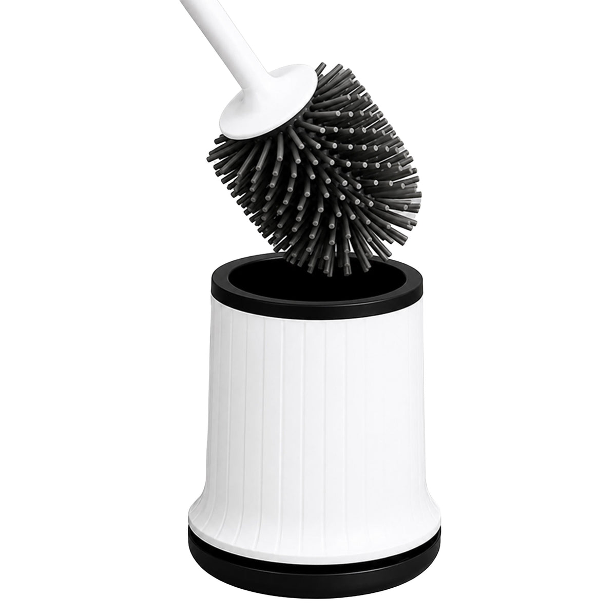 Valge silikoonist WC-hari hoidiku ja seinakinnitusega RC-K-2542 – pilt 4