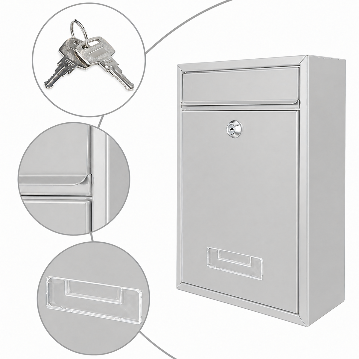 Hall terasest postkast luku ja aknaga RC-K-2377-15340 – pilt 3