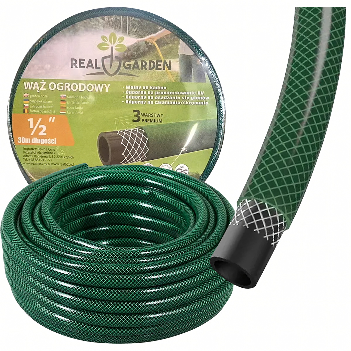 3-kihiline kummist aiavoolik 30 m 1/2 tolli RC-K-2159 – pilt 5