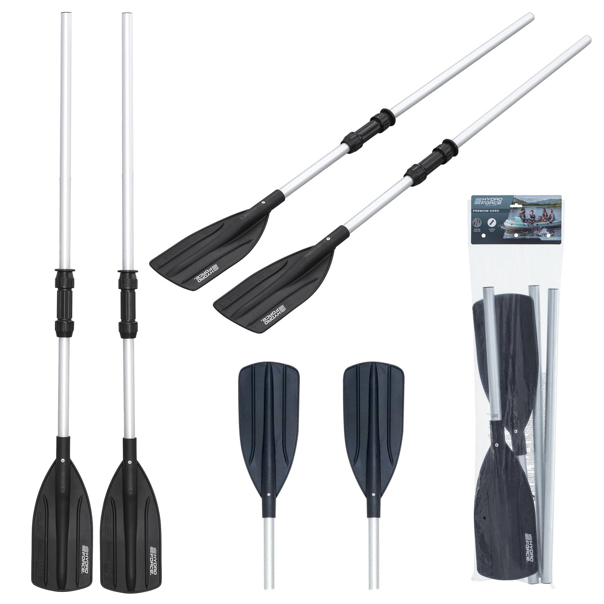 Bestway kokkupandavad alumiiniumaerud kajaki, pontooni ja SUP-laua jaoks 145 cm, 2 tk 62064 – pilt 1