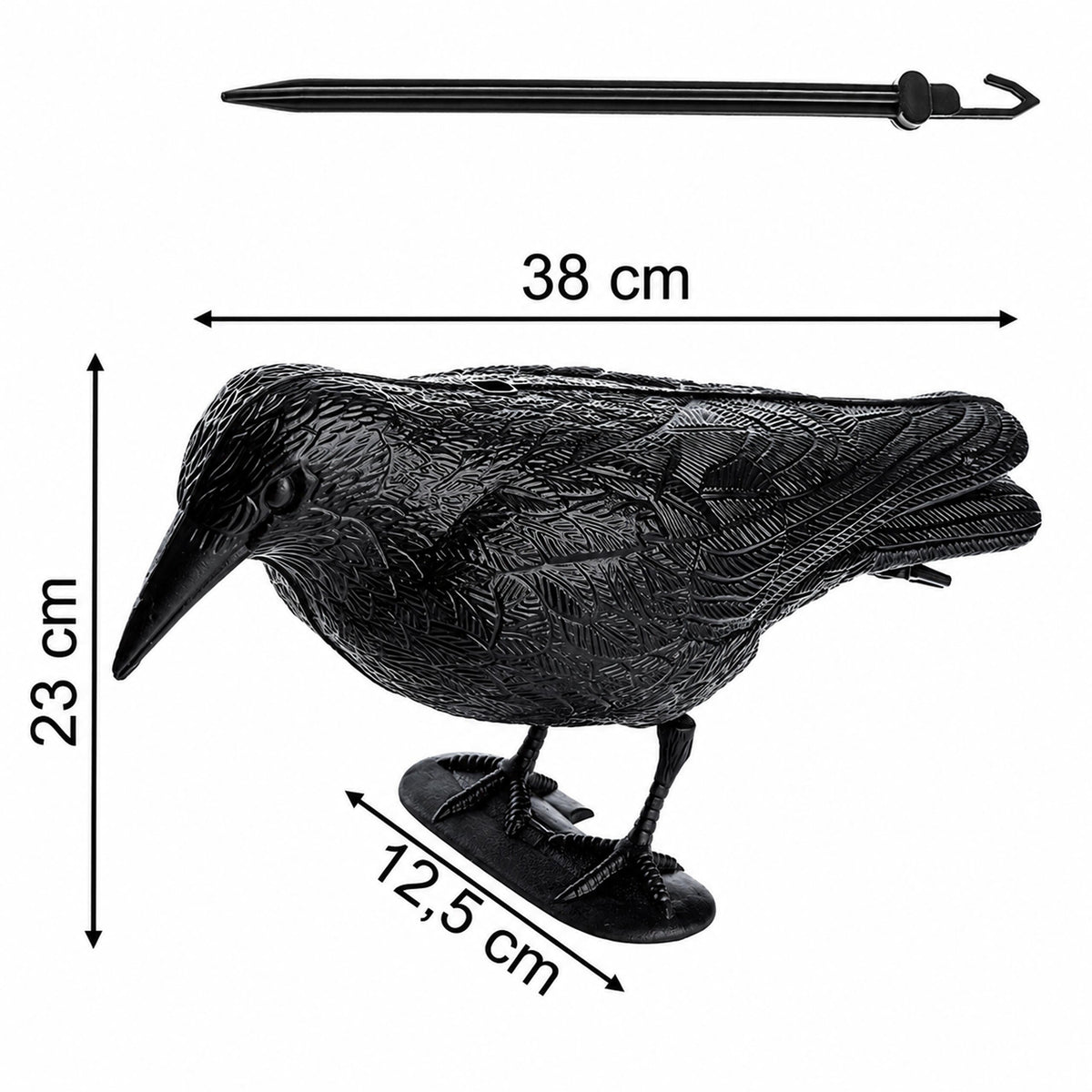 Varesekujuline linnupeleti rõdule ja aeda 38 × 12,5 × 23 cm RC-K-2534-15583 – pilt 4
