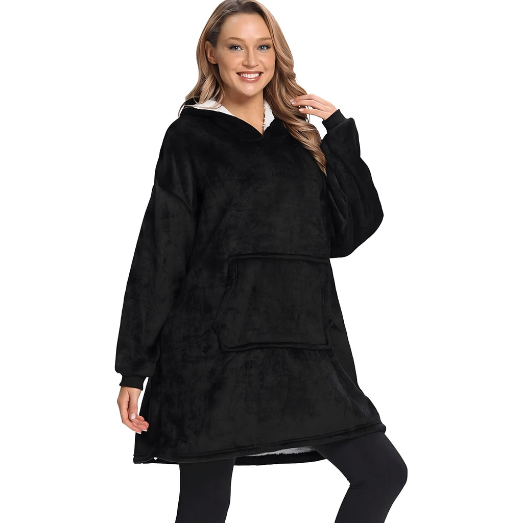 Unisex ülisuur paks kapuutsiga tekk-pusa RC-K-304 – pilt 8