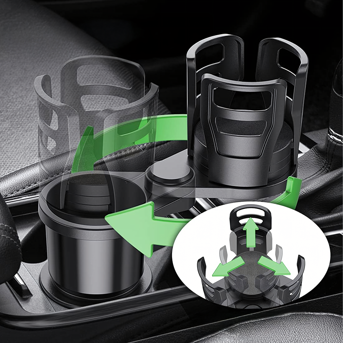 2-ühes pööratav reguleeritava läbimõõduga auto topsihoidja RC-K-1583 – pilt 3