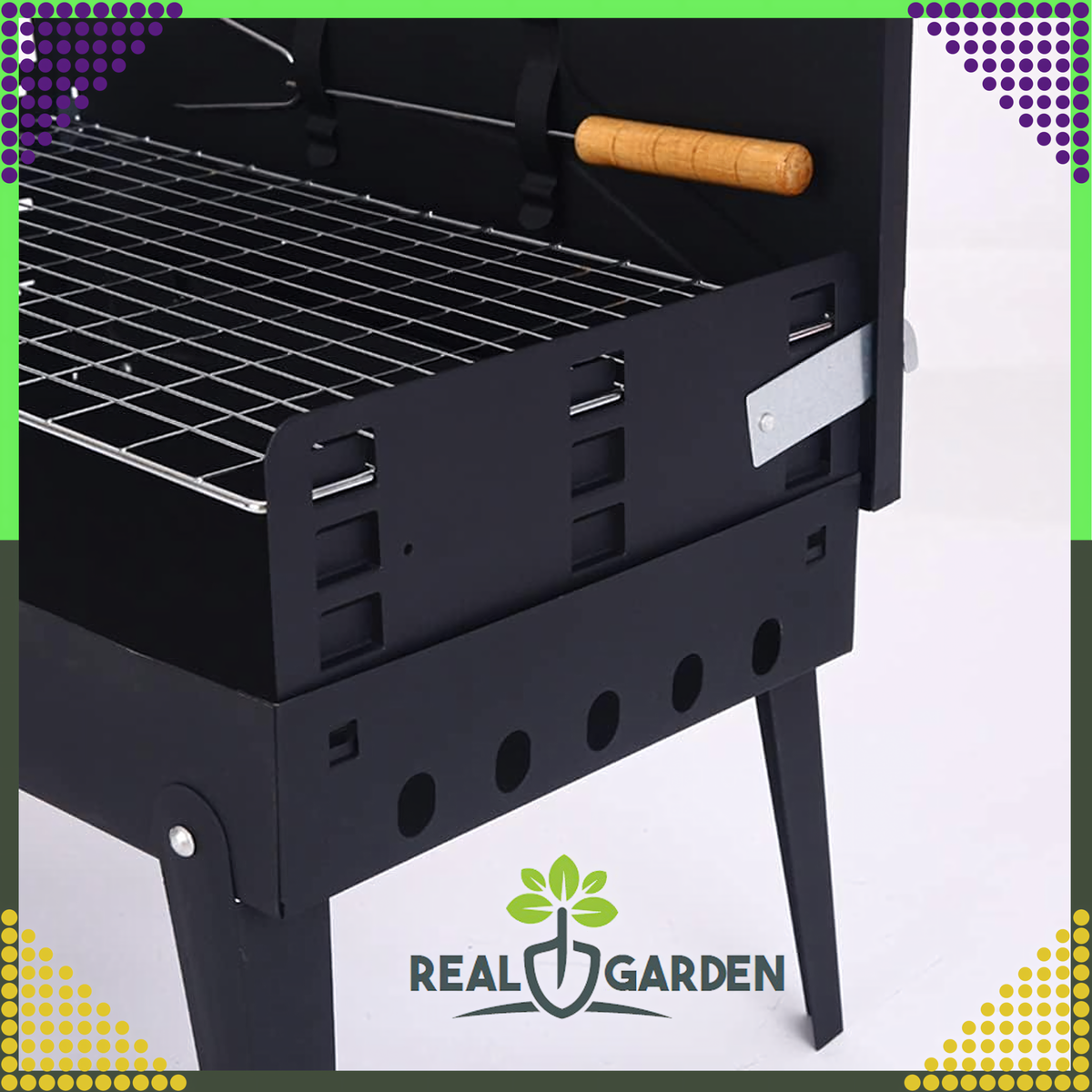 Kaasaskantav kokkupandav söegrill grilltarvikute komplektiga RC-K-934 – pilt 5