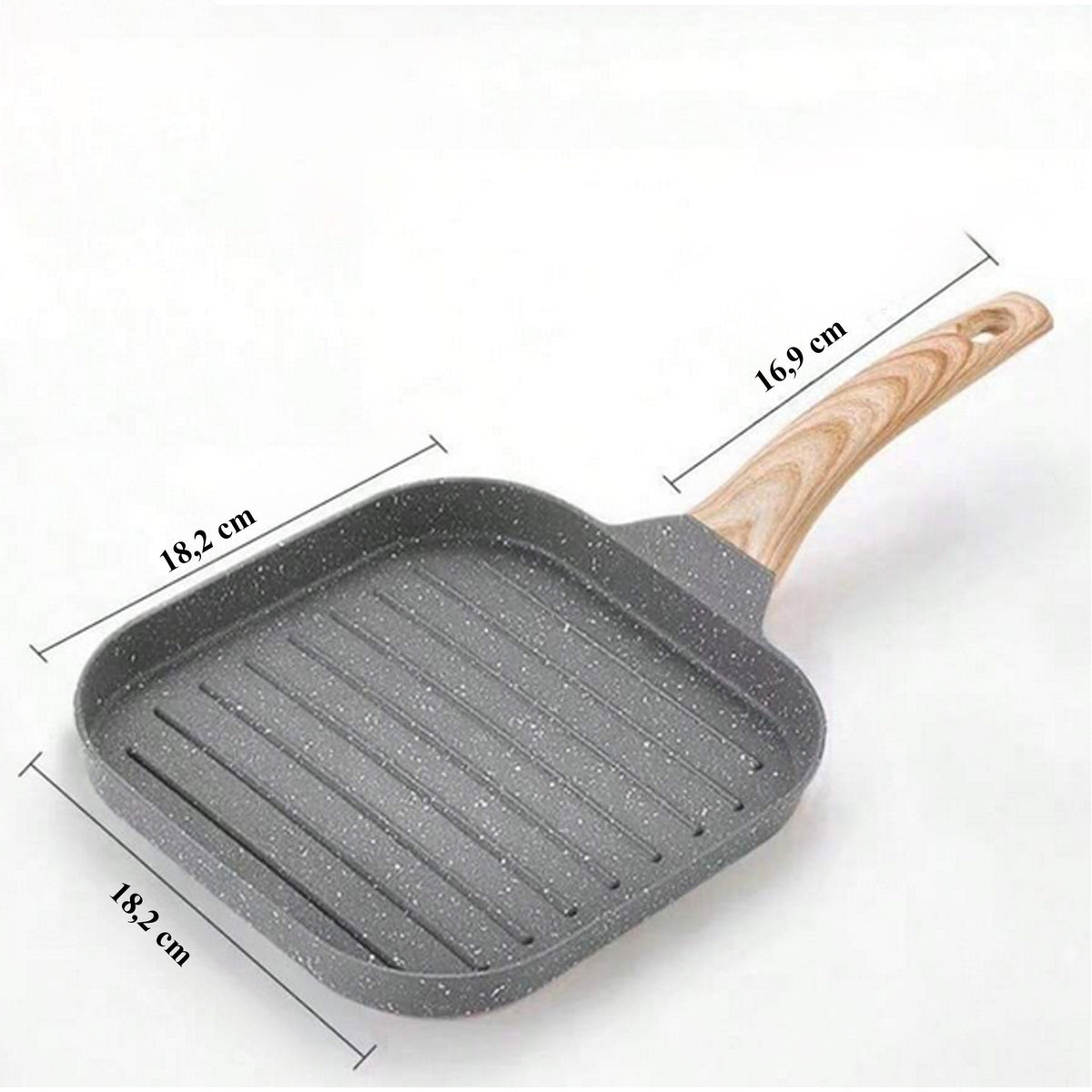 Kaasaskantav grillpann praadimiseks ja grillimiseks induktsioon- ja gaasipliidil RC-K-628 – pilt 8