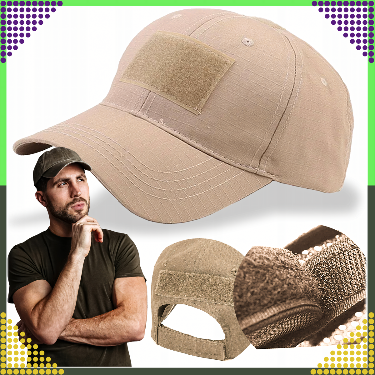 Militaar-taktikaline kamuflaažiga MOLLE-nokamüts RC-K-672 – pilt 4